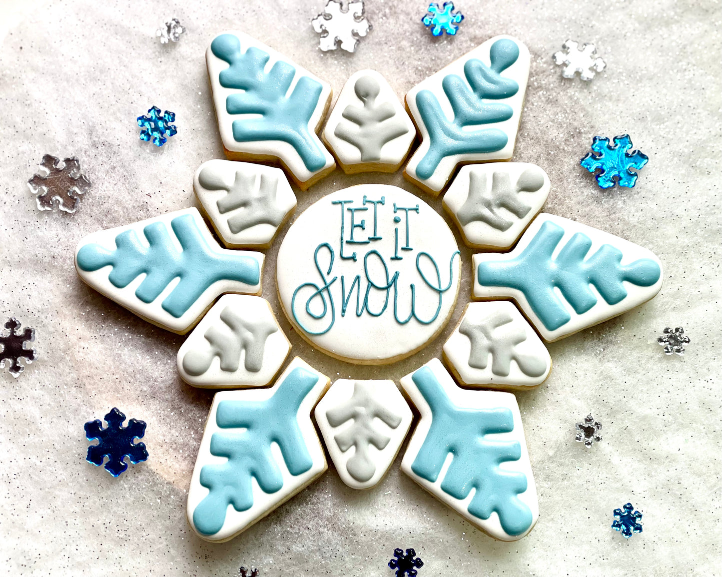 Let It Snow Cookie Platter